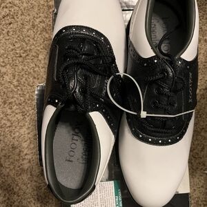 FootJoy men's Black and White Athletic Shoes